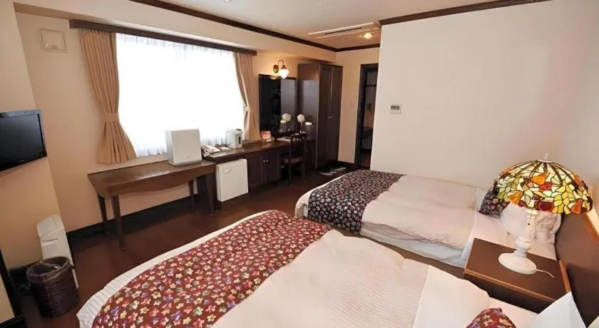 Bed in Otaru Furukawa Hotel