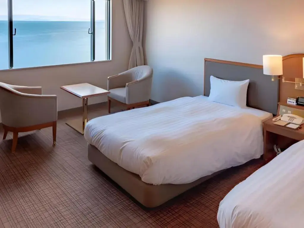 Bed in Imazu Sun Bridge Hotel Bed in Imazu Sun Bridge Hotel