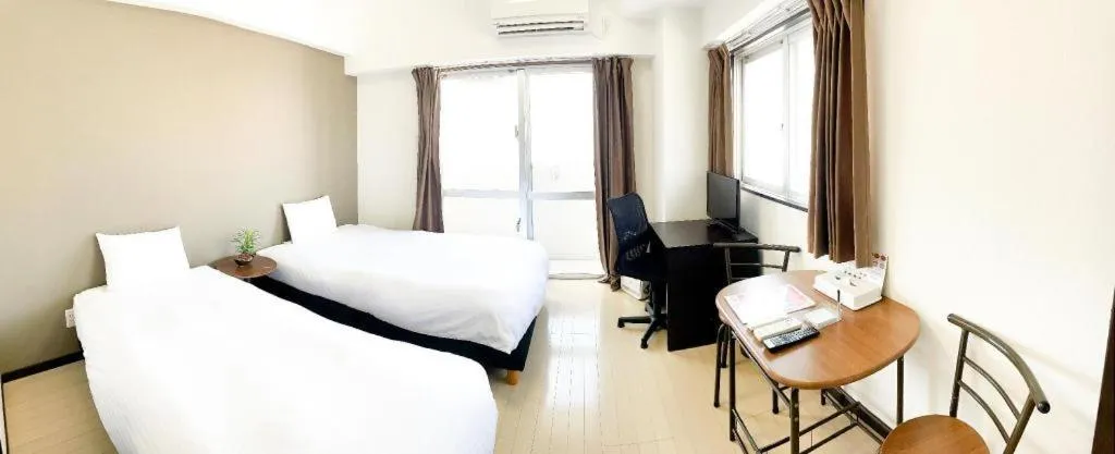 Bed in Villa Coast Nishimachi - Guesthouse in Okinawa