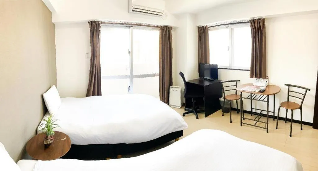 Bed in Villa Coast Nishimachi - Guesthouse in Okinawa