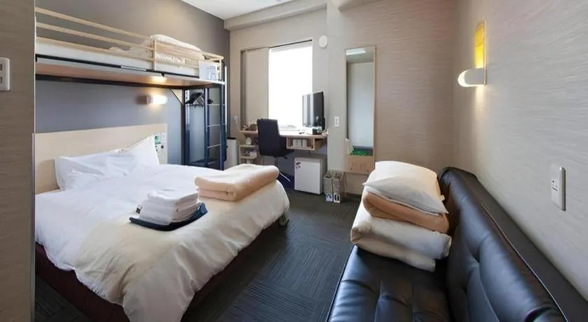 Bed in Super Hotel Arai-Niigata