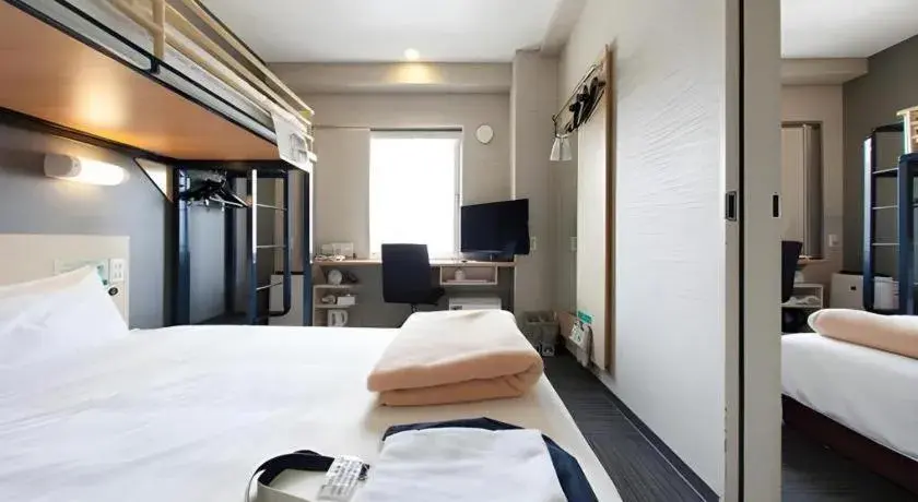 Bed in Super Hotel Arai-Niigata Bed in Super Hotel Arai-Niigata