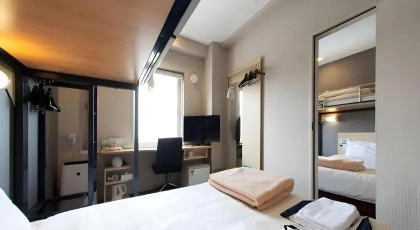 Bed in Super Hotel Arai-Niigata Bed in Super Hotel Arai-Niigata