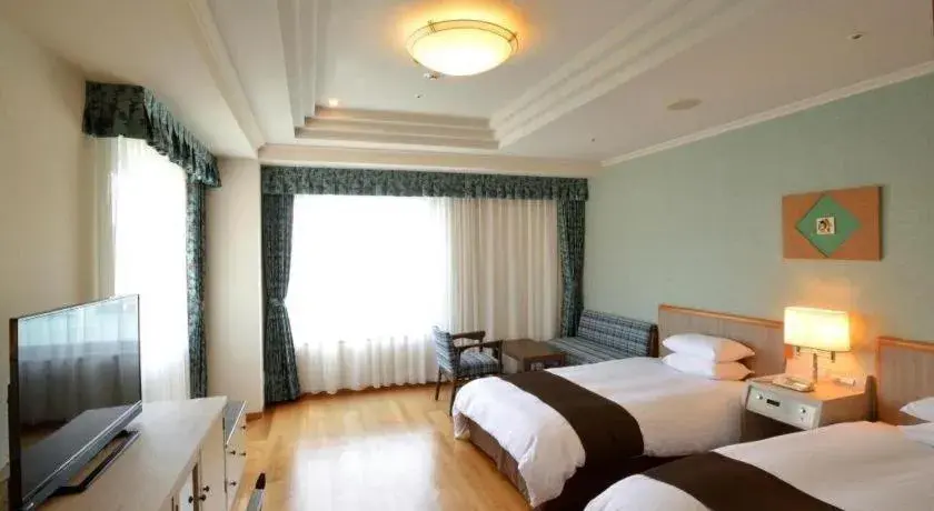 Bed in Green Hill Hotel Onomichi Bed in Green Hill Hotel Onomichi