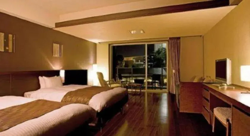 Bed in Hotel Wellseason Hamanako Bed in Hotel Wellseason Hamanako