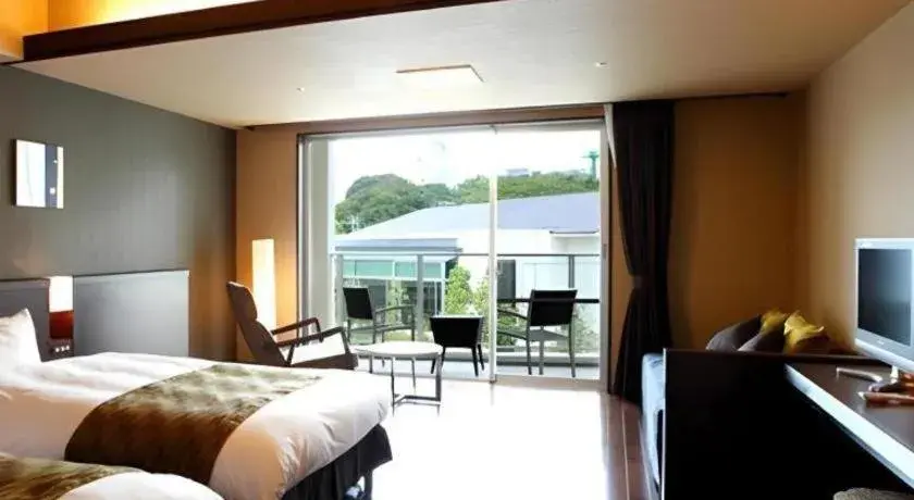 Bed in Hotel Wellseason Hamanako Bed in Hotel Wellseason Hamanako