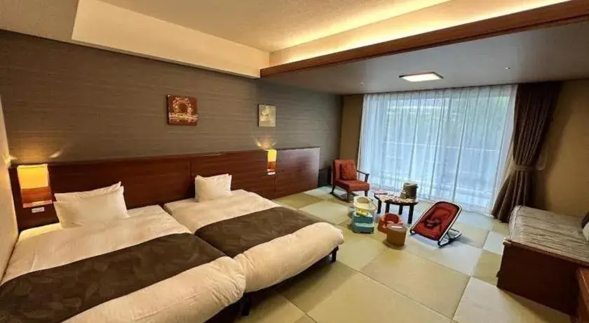 Bed in Hotel Wellseason Hamanako Bed in Hotel Wellseason Hamanako