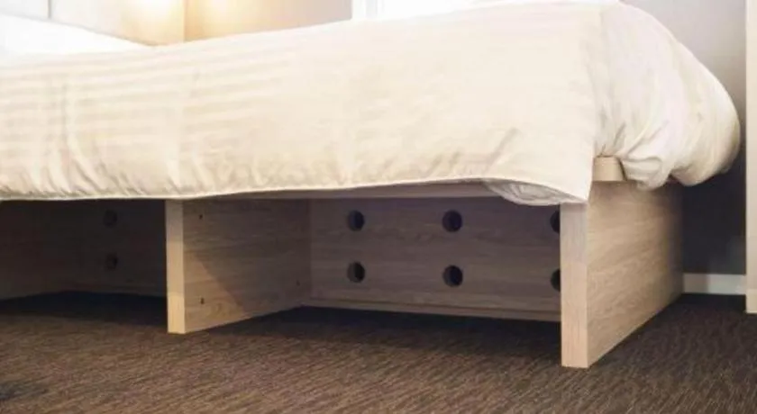 Bed in Super Hotel Satsuma Sendai