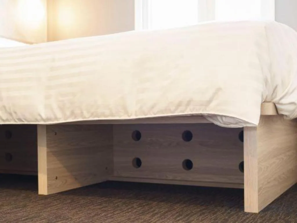 Bed in Super Hotel Satsuma Sendai