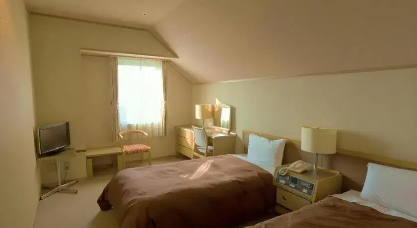 Bed in Washigatake Kogen Hotel Rainbow Bed in Washigatake Kogen Hotel Rainbow