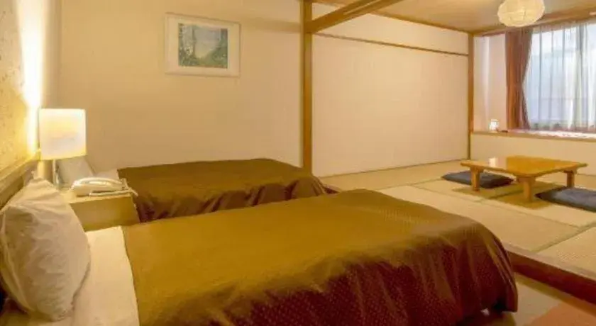 Bed in Washigatake Kogen Hotel Rainbow Bed in Washigatake Kogen Hotel Rainbow