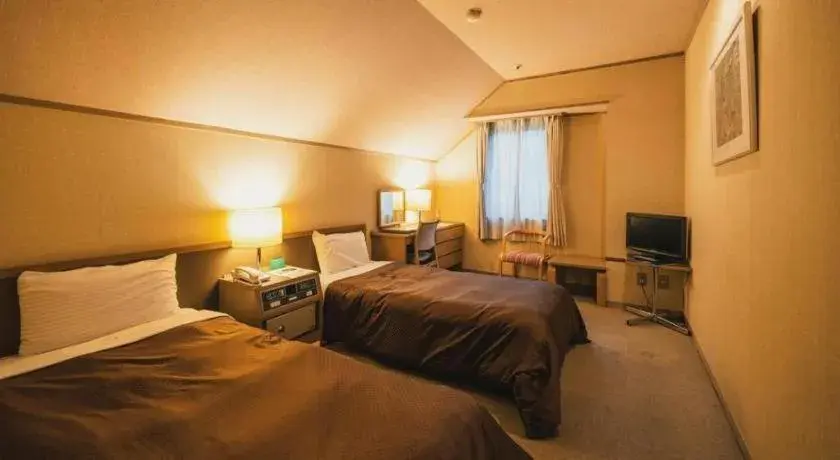 Bed in Washigatake Kogen Hotel Rainbow Bed in Washigatake Kogen Hotel Rainbow