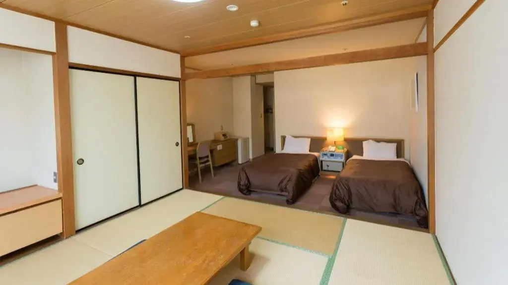 Bed in Washigatake Kogen Hotel Rainbow Bed in Washigatake Kogen Hotel Rainbow