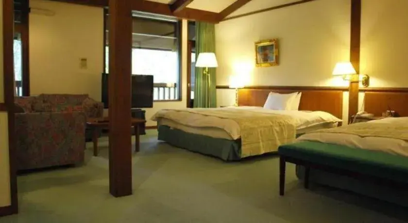 Bed in Hakkoda Hotel Bed in Hakkoda Hotel