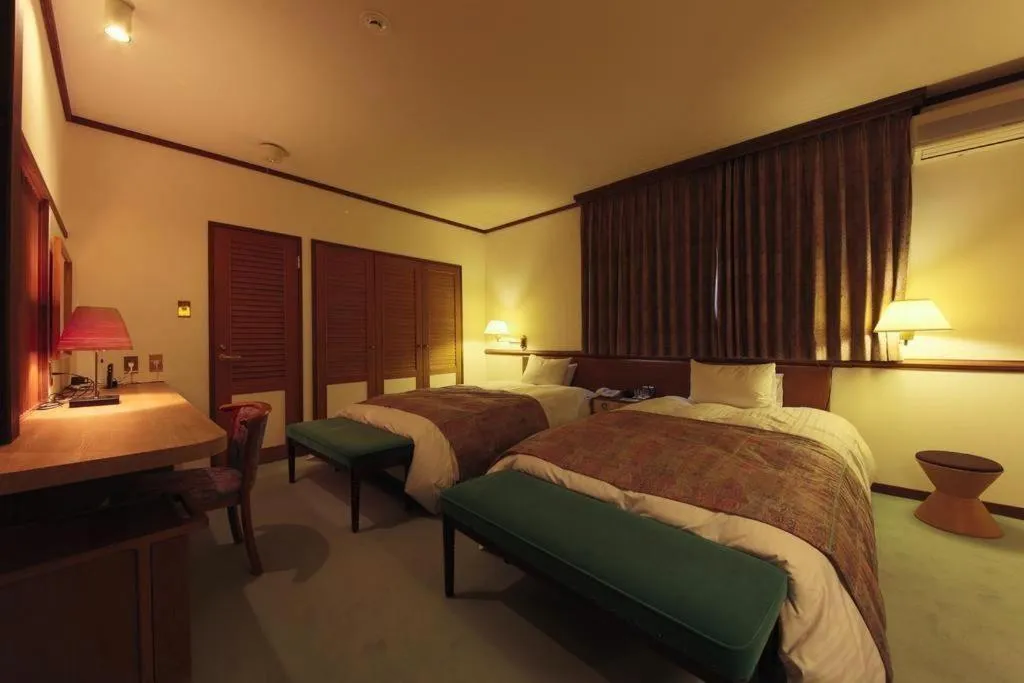 Bed in Hakkoda Hotel