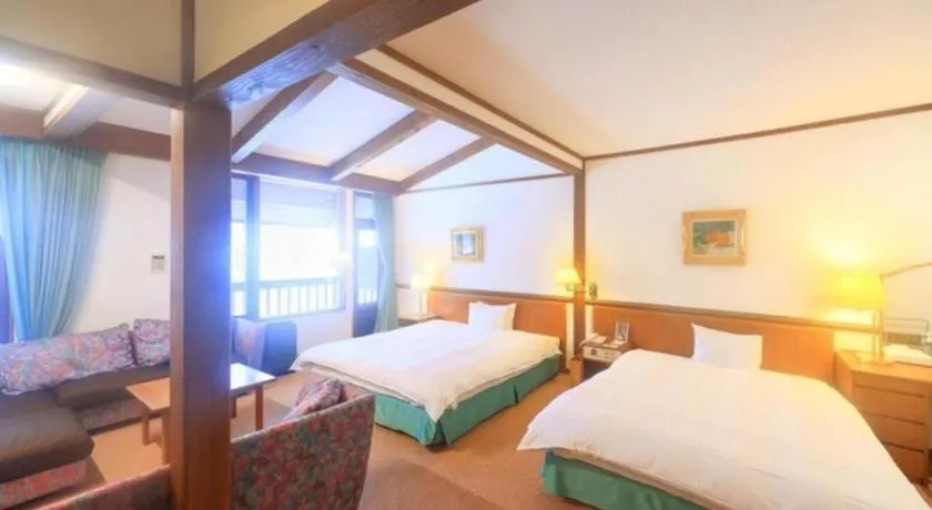 Bed in Hakkoda Hotel