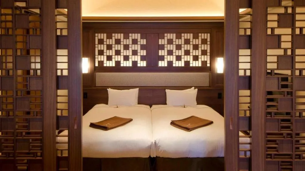 Bed in Akakura Kanko Hotel