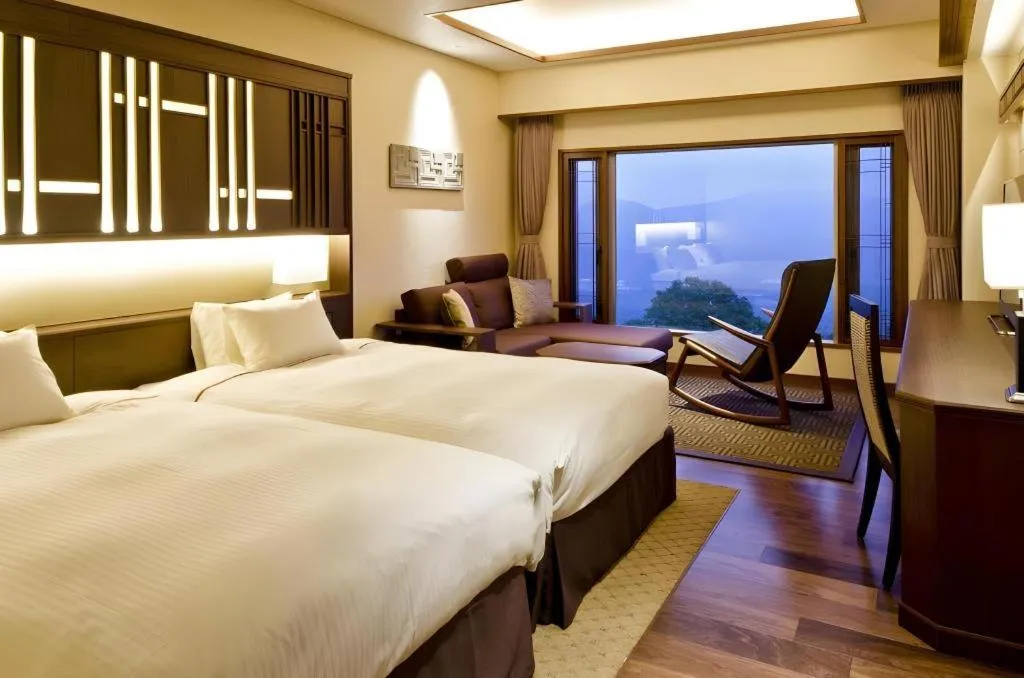 Bed in Akakura Kanko Hotel