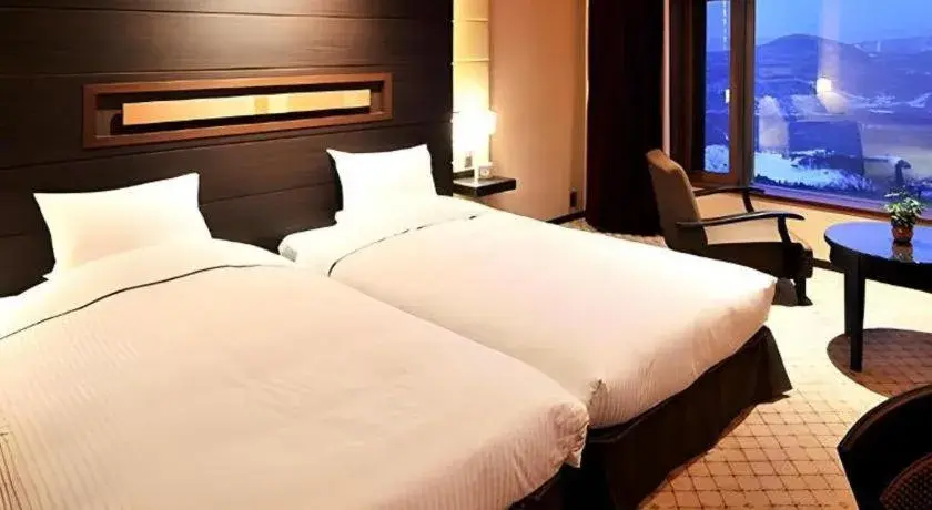 Bed in Akakura Kanko Hotel Bed in Akakura Kanko Hotel