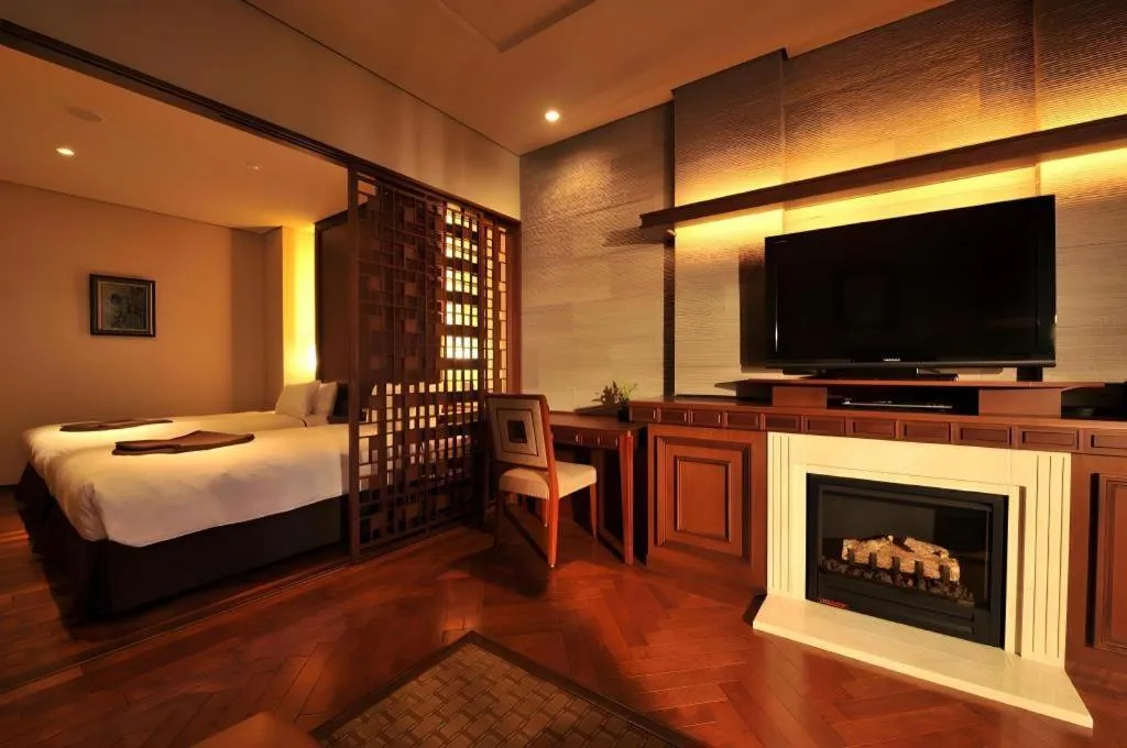 Bed in Akakura Kanko Hotel