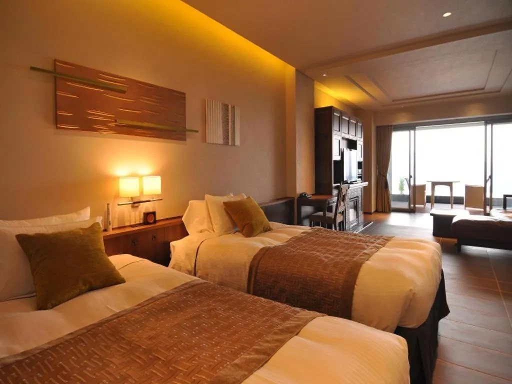 Bed in Akakura Kanko Hotel