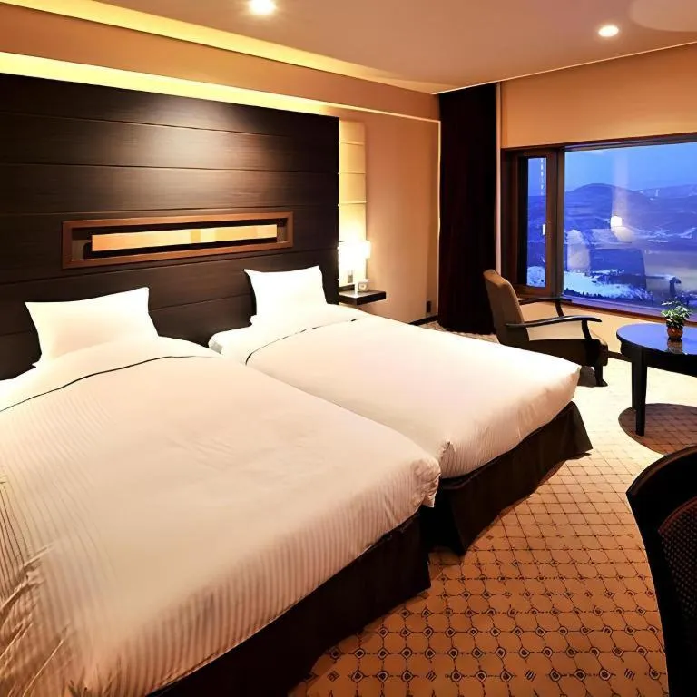 Bed in Akakura Kanko Hotel