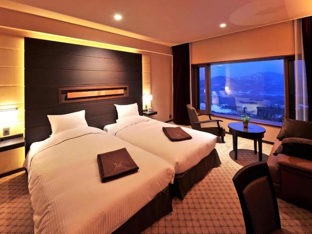 Bed in Akakura Kanko Hotel