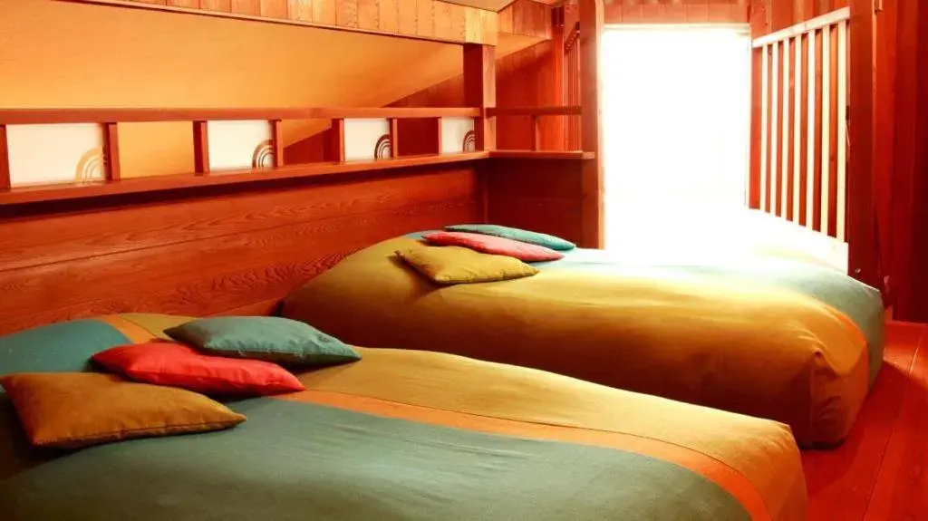 Bed in Ukawa Onsen Yoshino no sato Bed in Ukawa Onsen Yoshino no sato