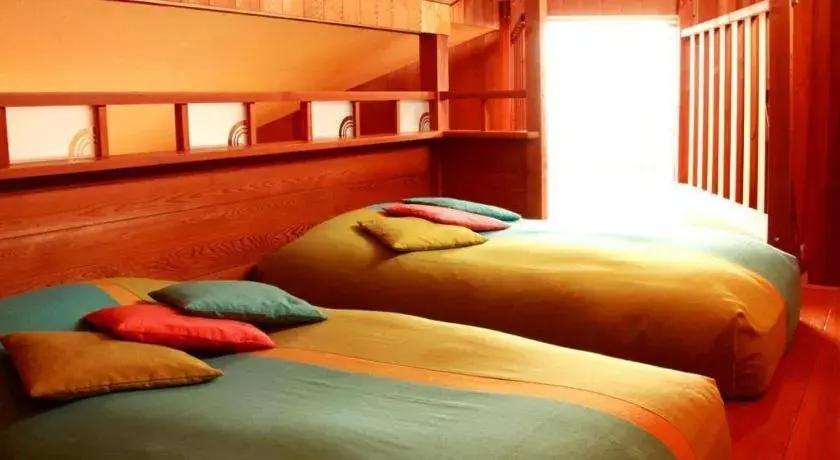 Bed in Ukawa Onsen Yoshino no sato Bed in Ukawa Onsen Yoshino no sato