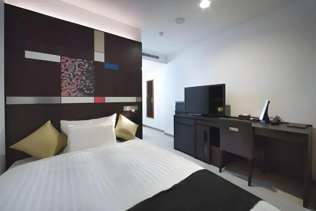 Bed in JR-EAST HOTEL METS NAGAOKA Bed in JR-EAST HOTEL METS NAGAOKA