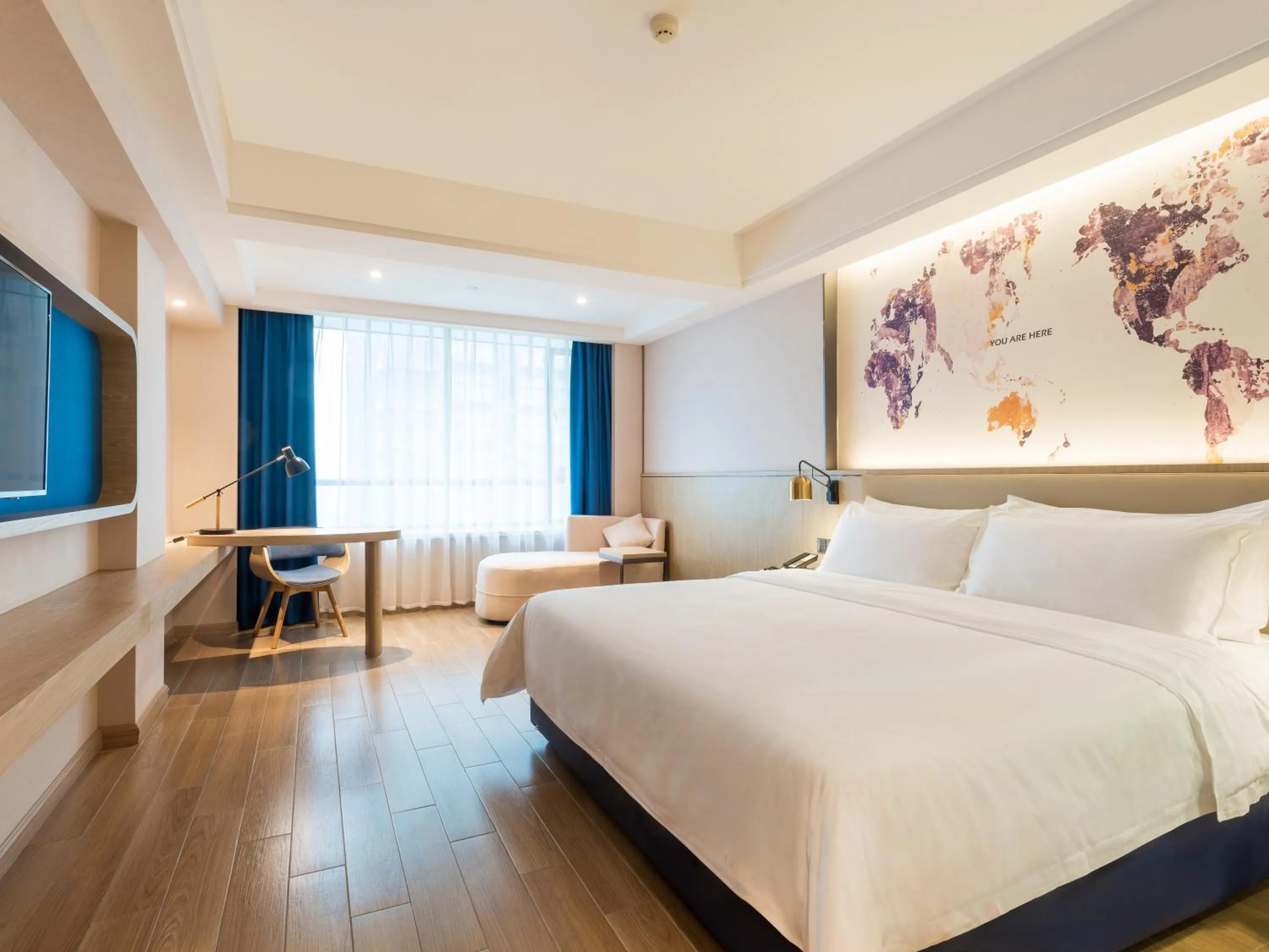 Bed in Echarm Hotel - Foshan Sanshui Wanda Plaza
