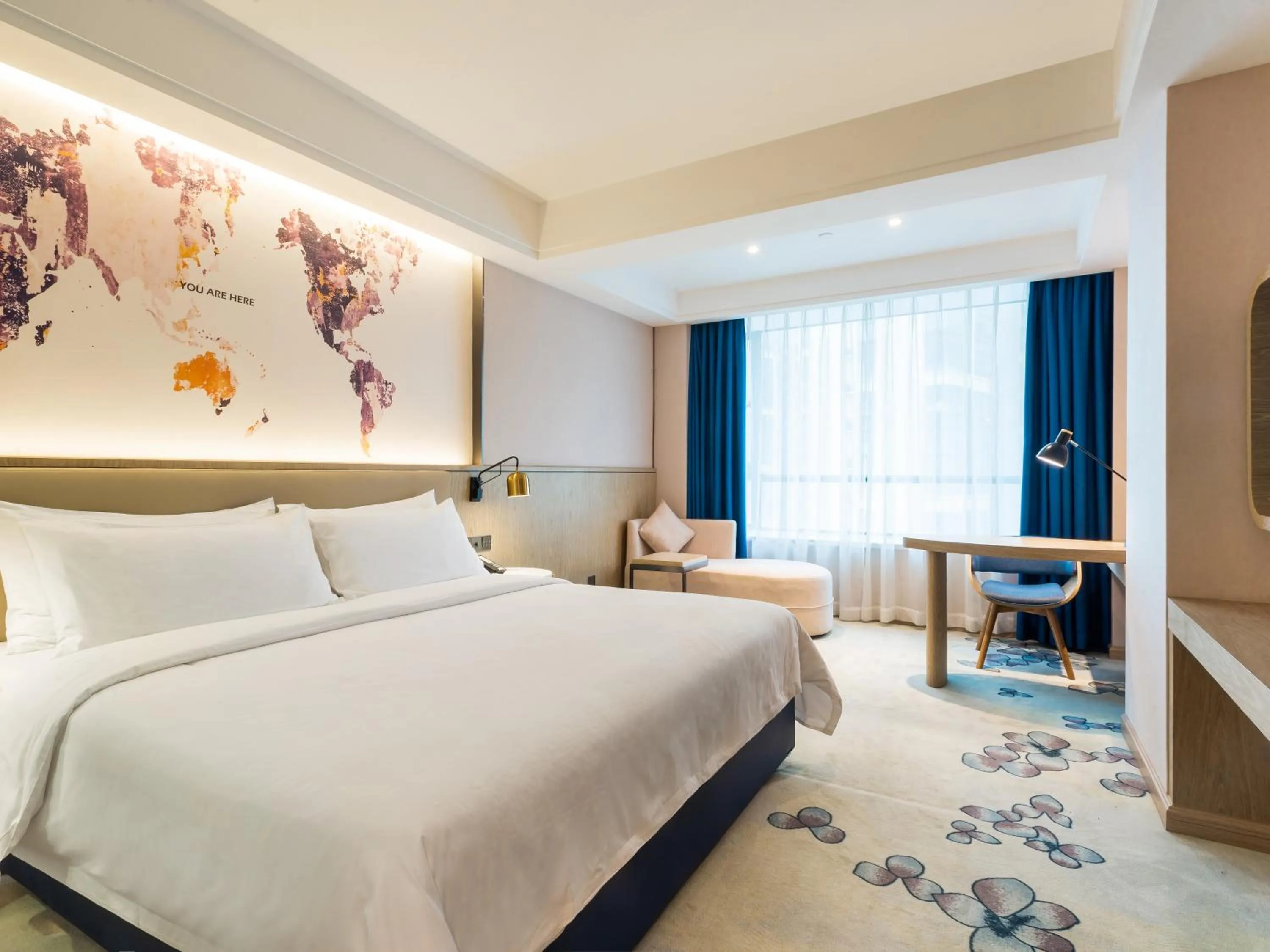 Bed in Echarm Hotel - Foshan Sanshui Wanda Plaza