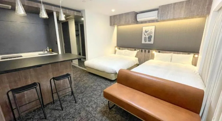 Bed in Grand STAY Hakata Station North