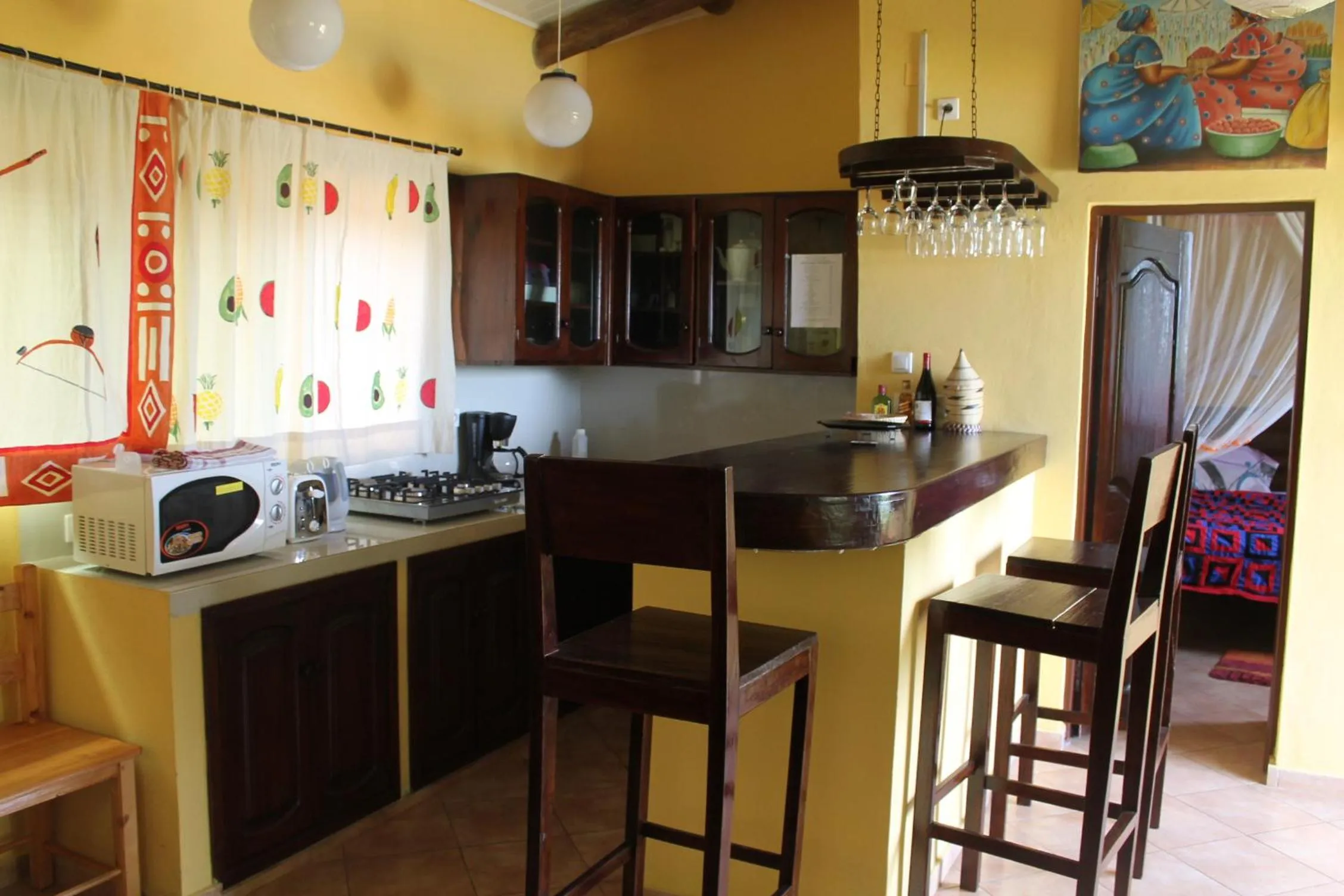 Kitchen or kitchenette in Aparthotel Jardin Tropical