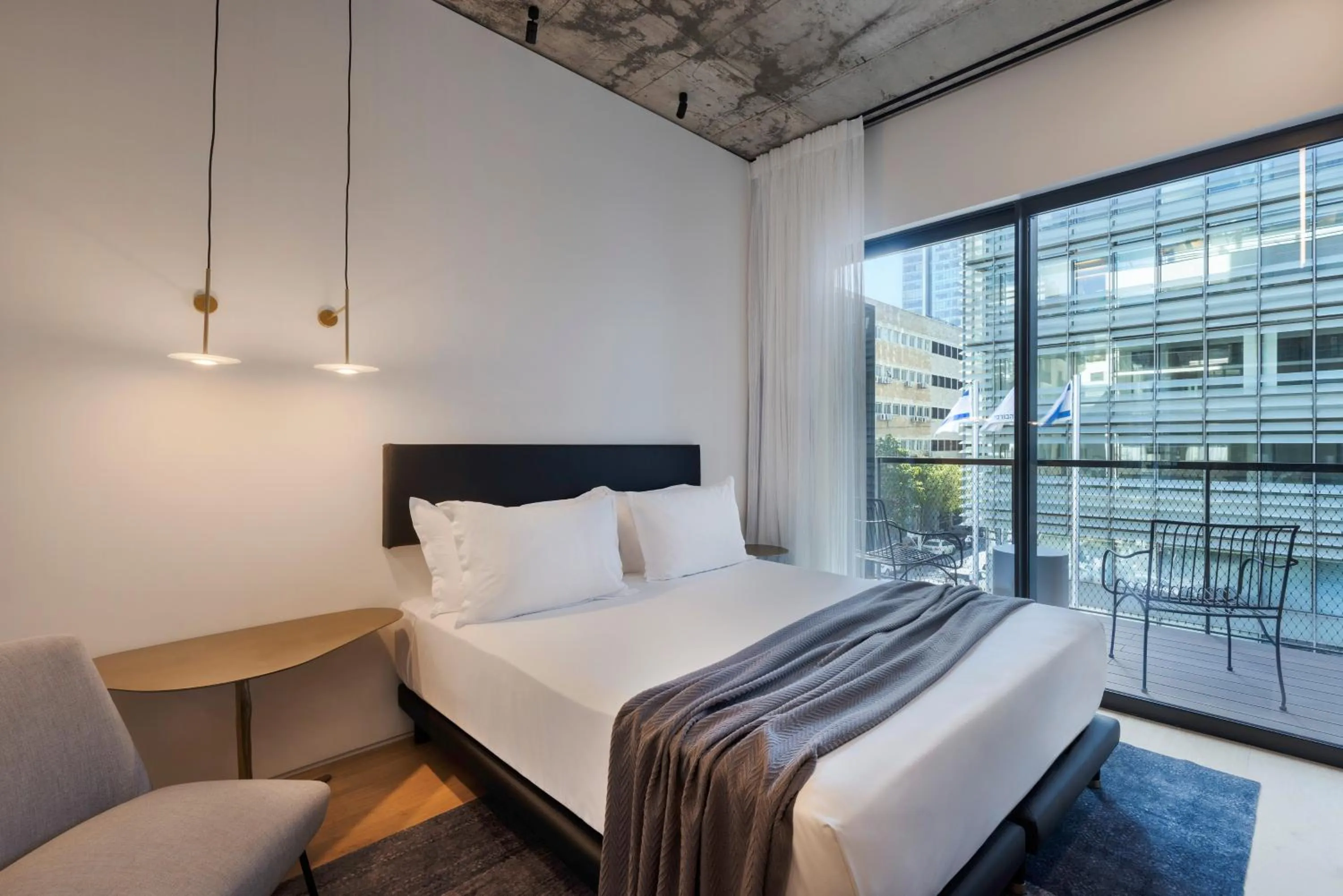 Bedroom, Bed in Gymnasia Isrotel, a Tribute Portfolio Hotel