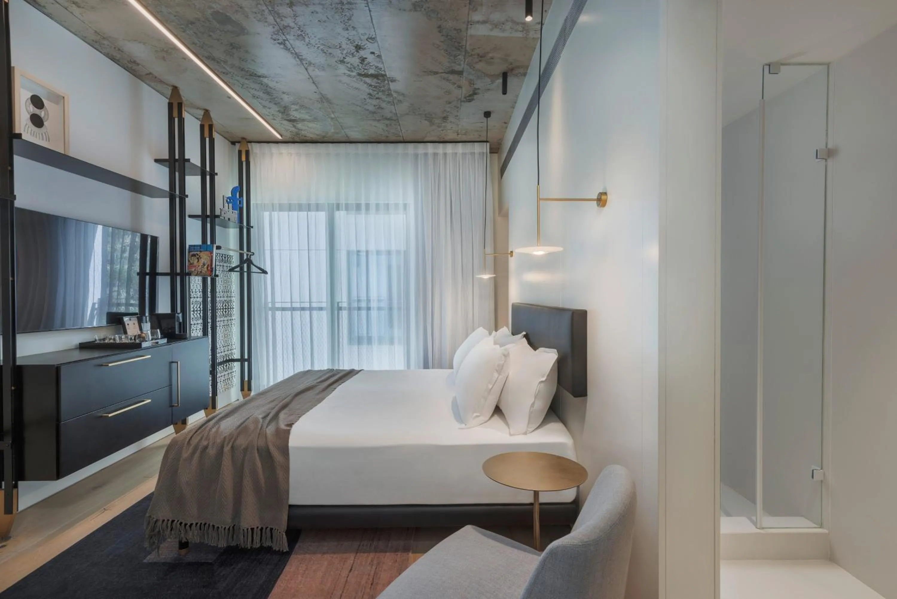 Bedroom, Bed in Gymnasia Isrotel, a Tribute Portfolio Hotel