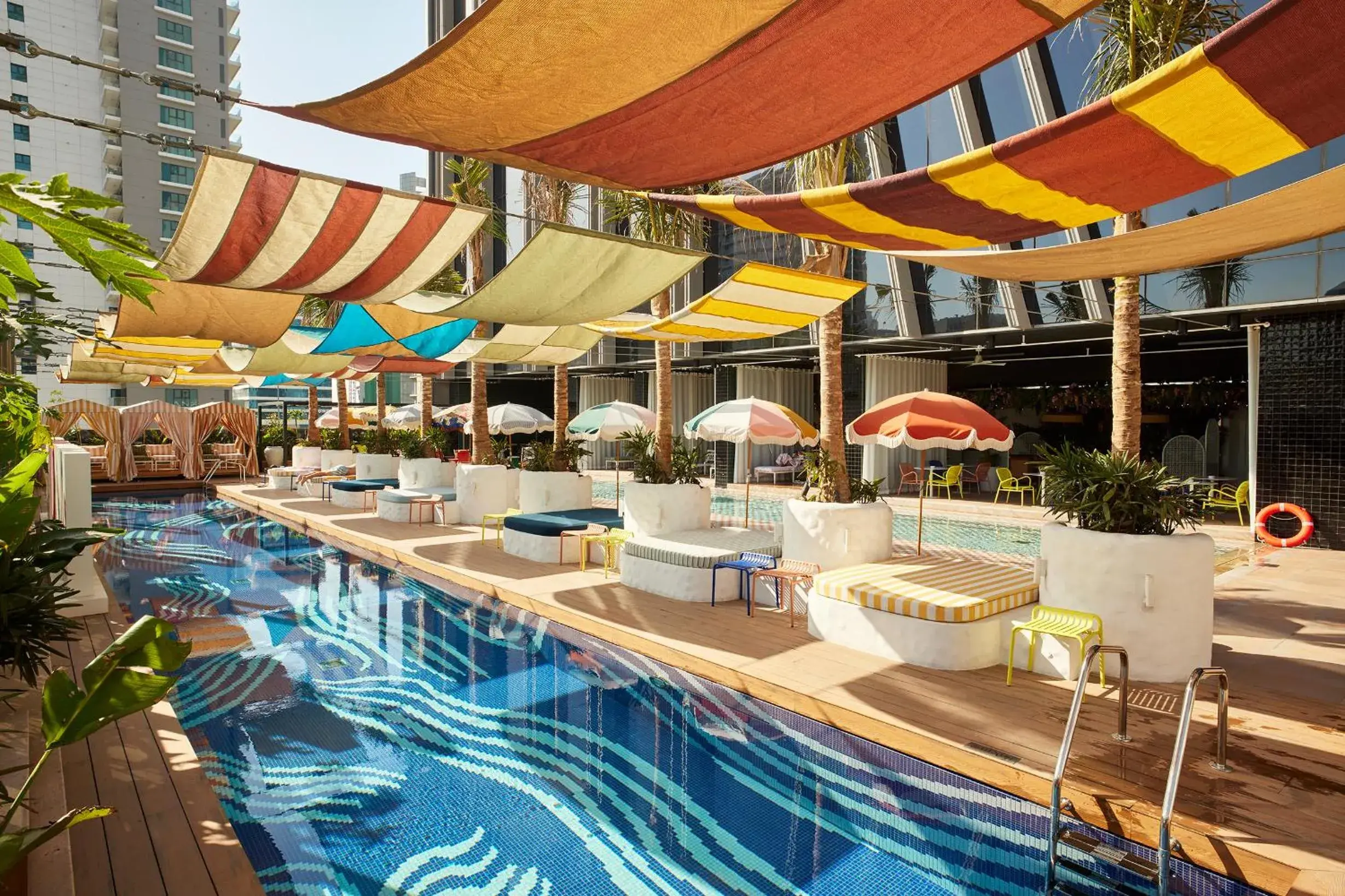 Swimming pool in Mama Shelter Dubai Swimming pool in Mama Shelter Dubai