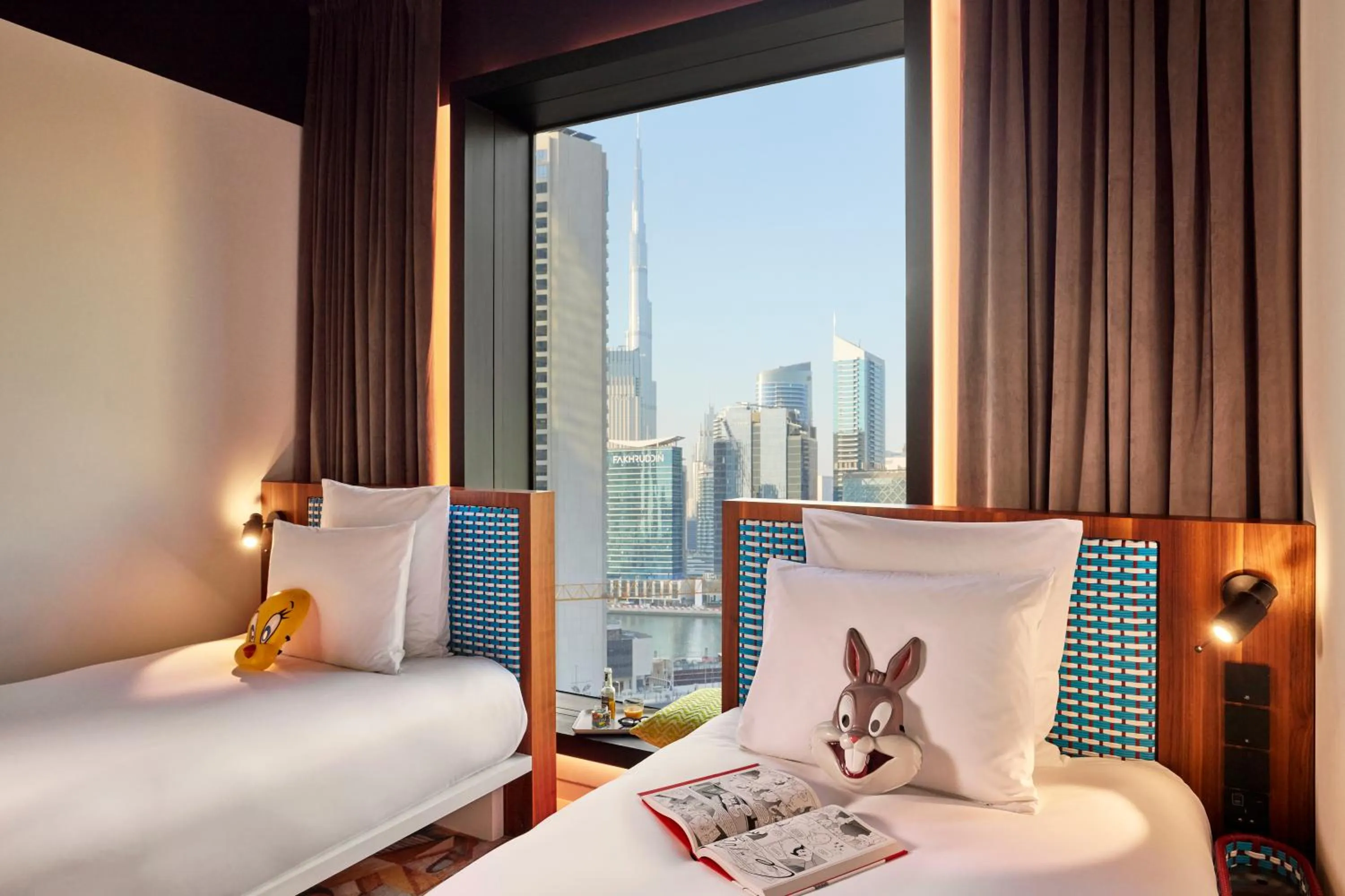 Bed in Mama Shelter Dubai