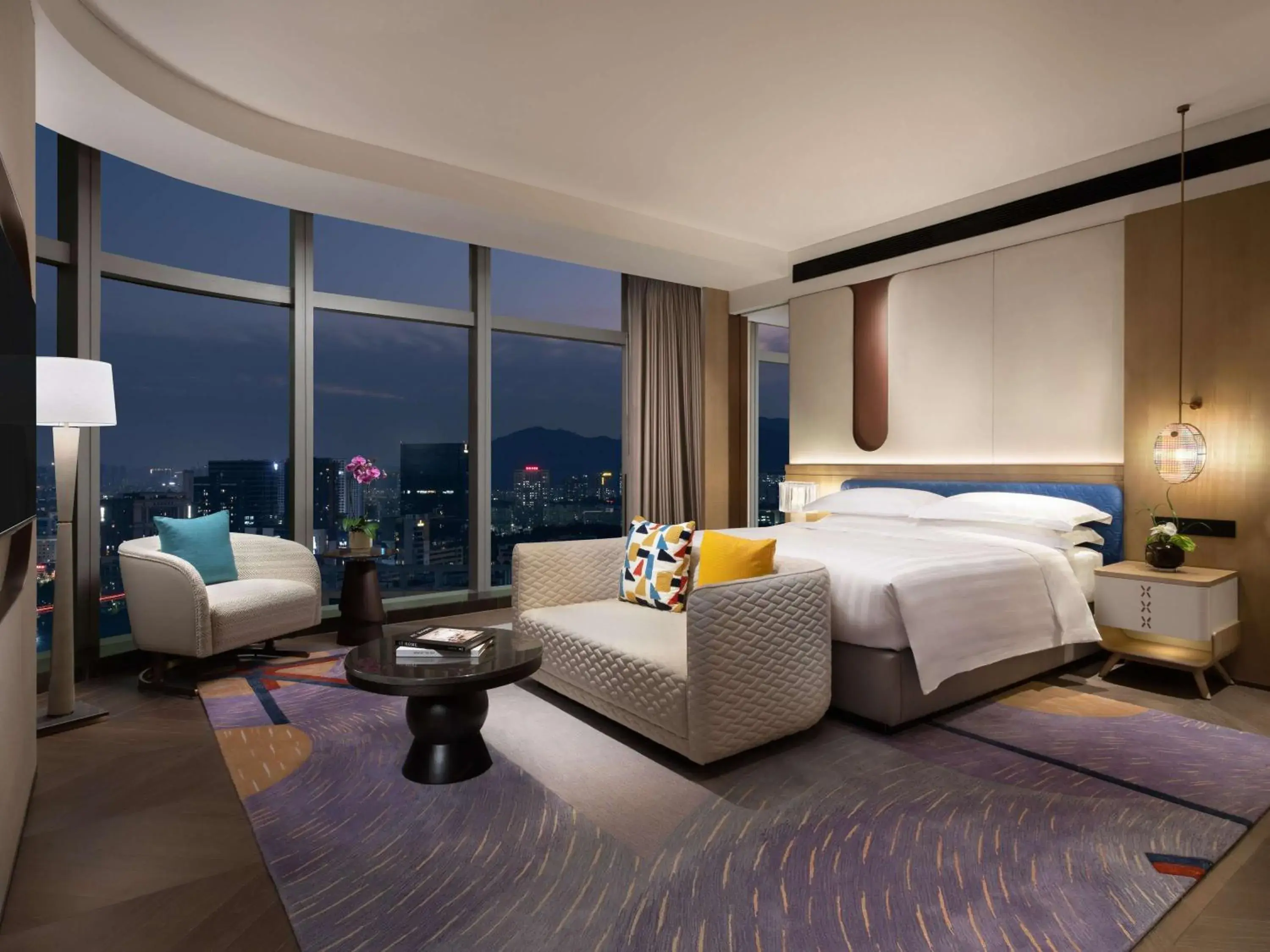 Bedroom, Bed in Fashion Town Hotel Shenzhen MGallery Collection Bedroom, Bed in Fashion Town Hotel Shenzhen MGallery Collection