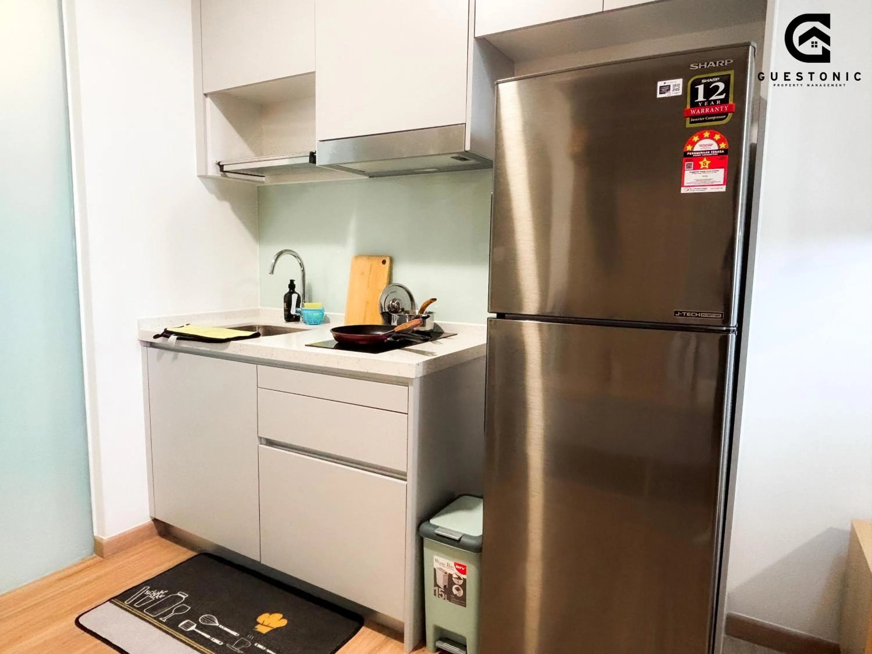 Kitchen or kitchenette in Riveria City KL Sentral by Guestonic