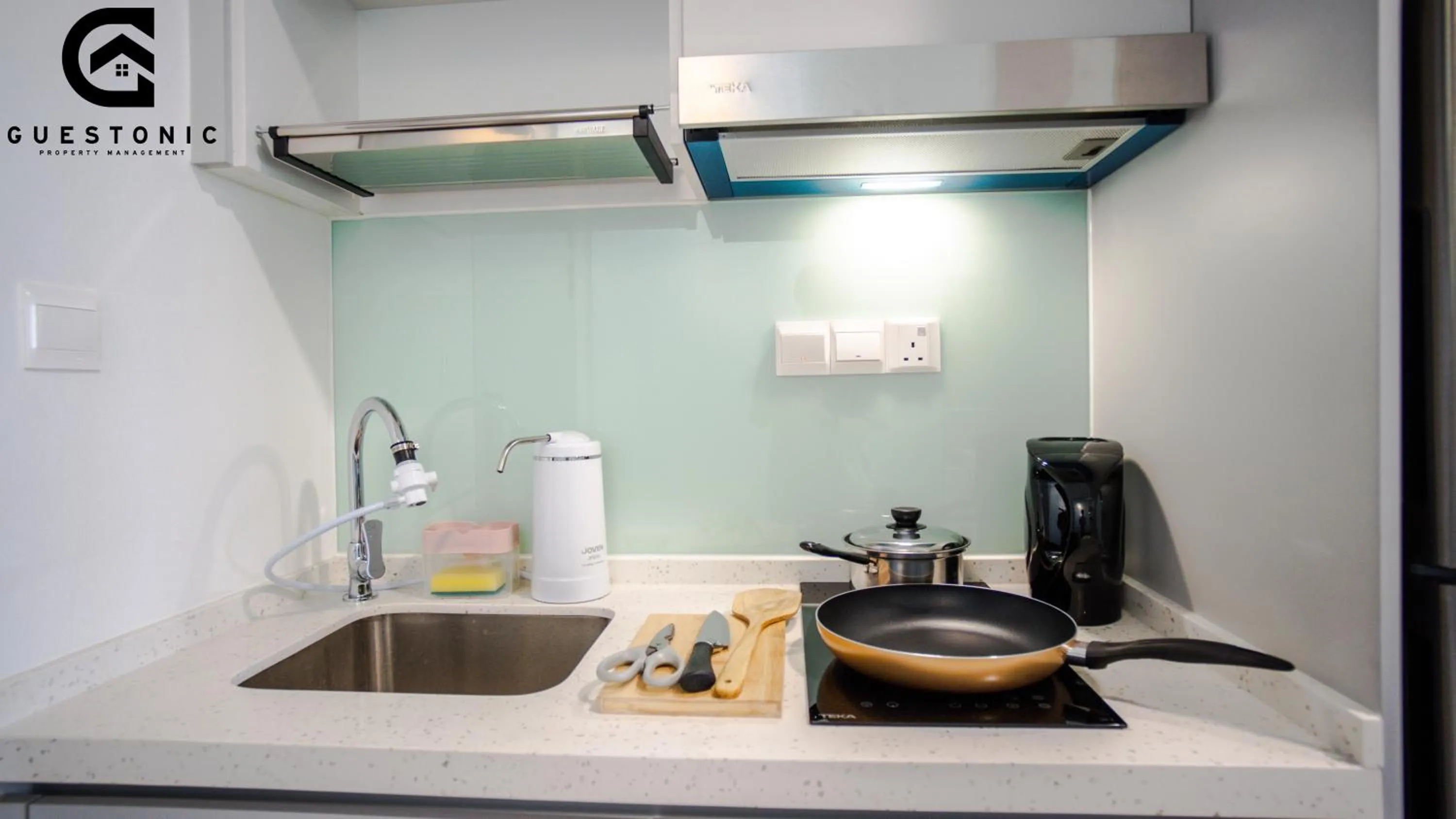 Kitchen or kitchenette in Riveria City KL Sentral by Guestonic