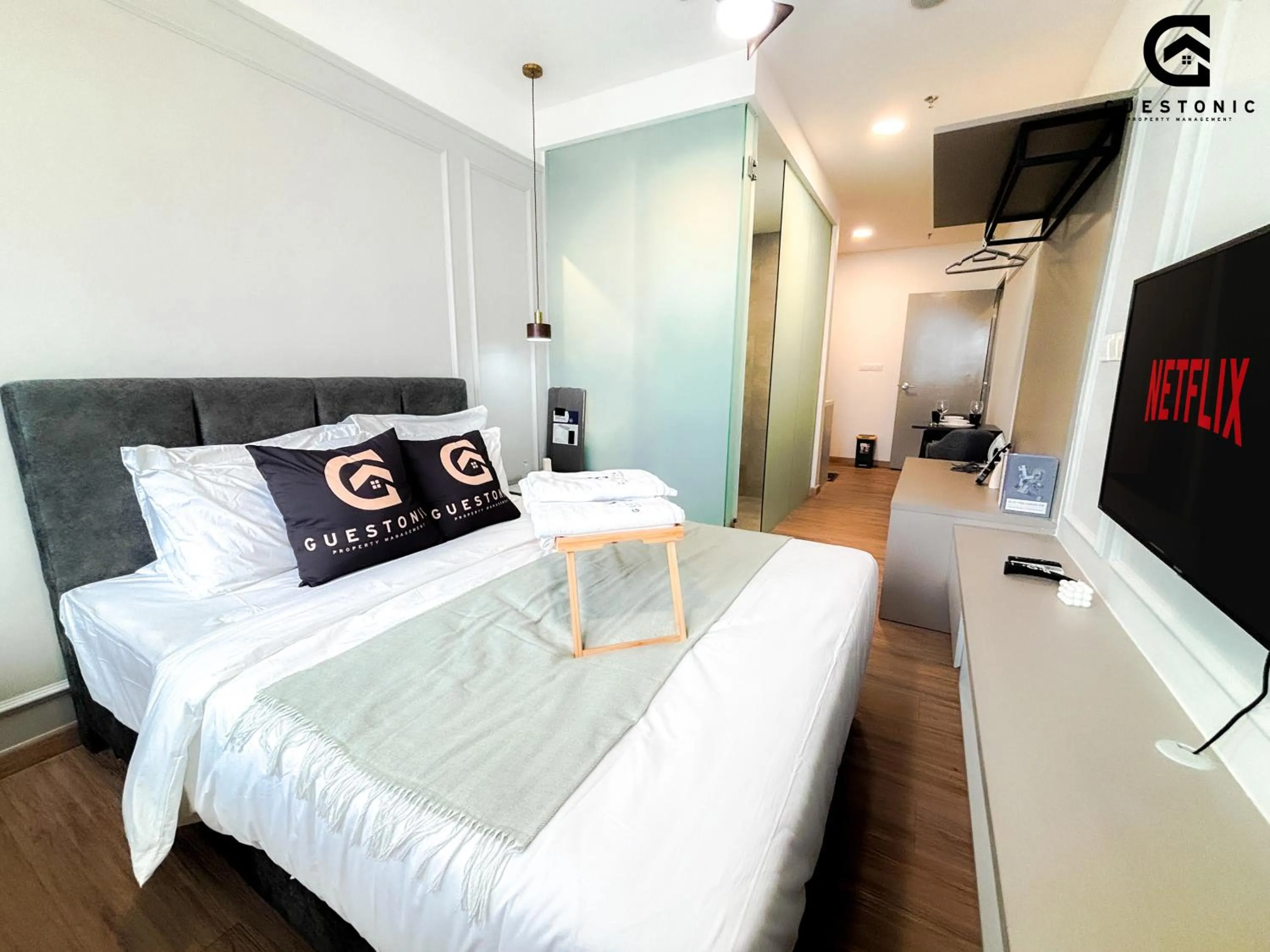 View (from property/room), Bed in Riveria City KL Sentral by Guestonic