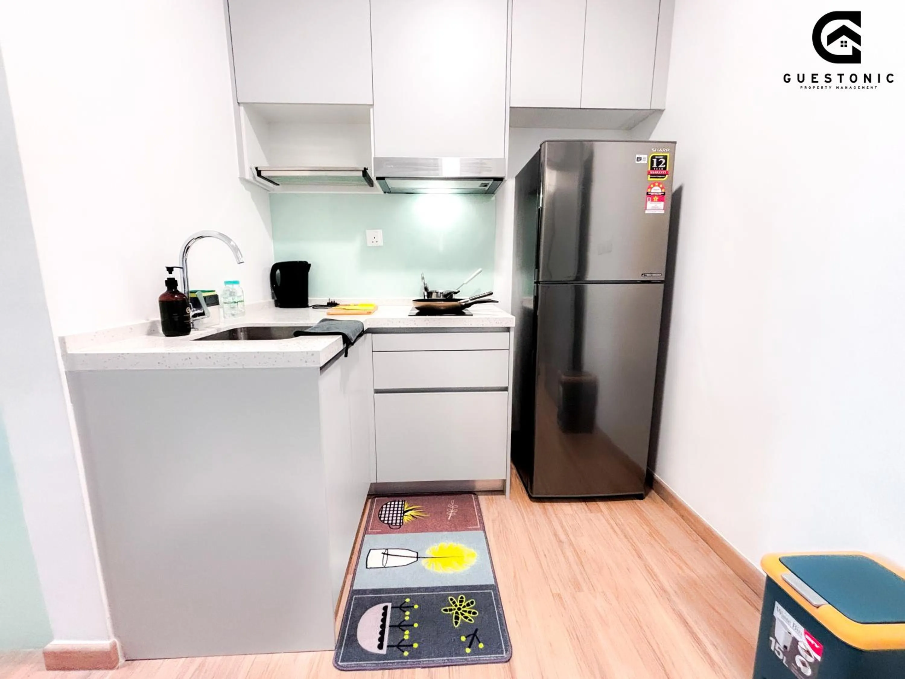 Kitchen or kitchenette in Riveria City KL Sentral by Guestonic
