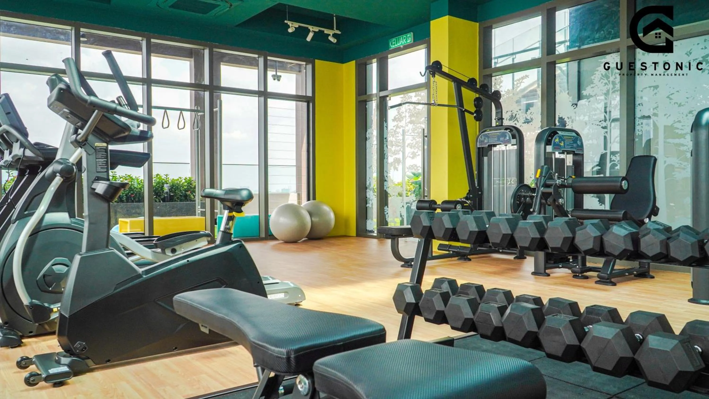Fitness centre/facilities in Riveria City KL Sentral by Guestonic