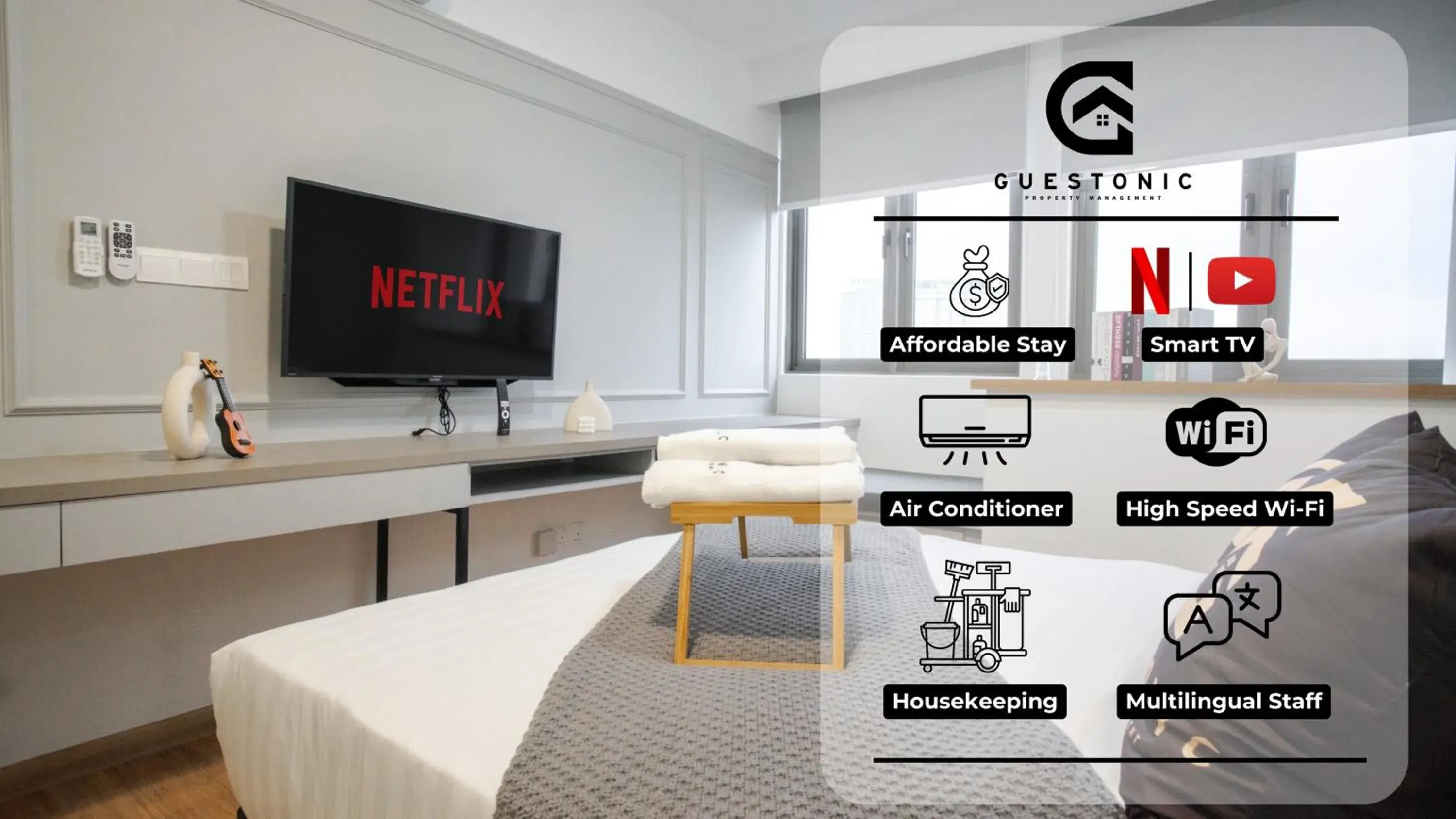 Deluxe Queen Studio in Riveria City KL Sentral by Guestonic Deluxe Queen Studio in Riveria City KL Sentral by Guestonic