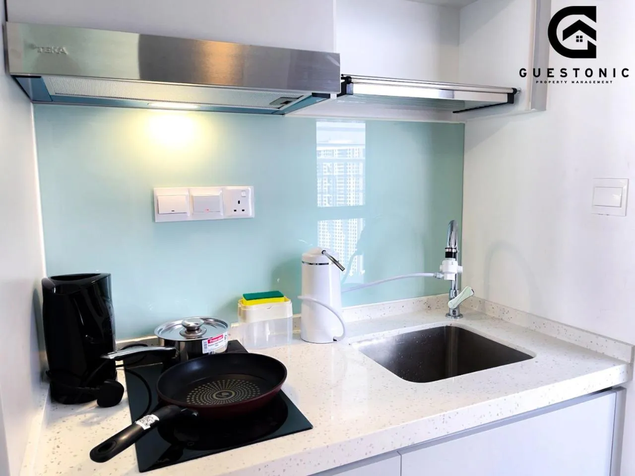 Kitchen or kitchenette in Riveria City KL Sentral by Guestonic