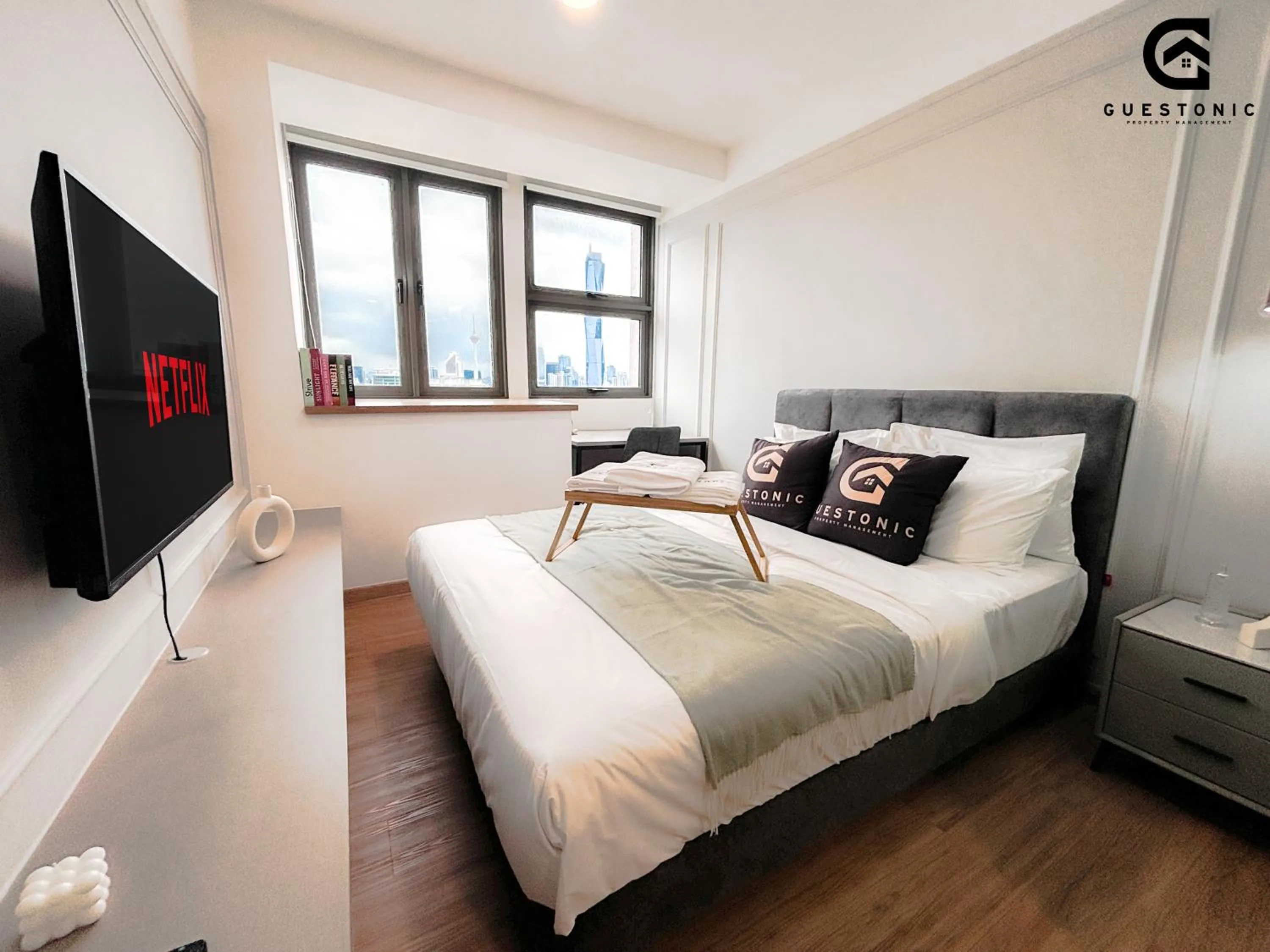 Bedroom, Bed in Riveria City KL Sentral by Guestonic