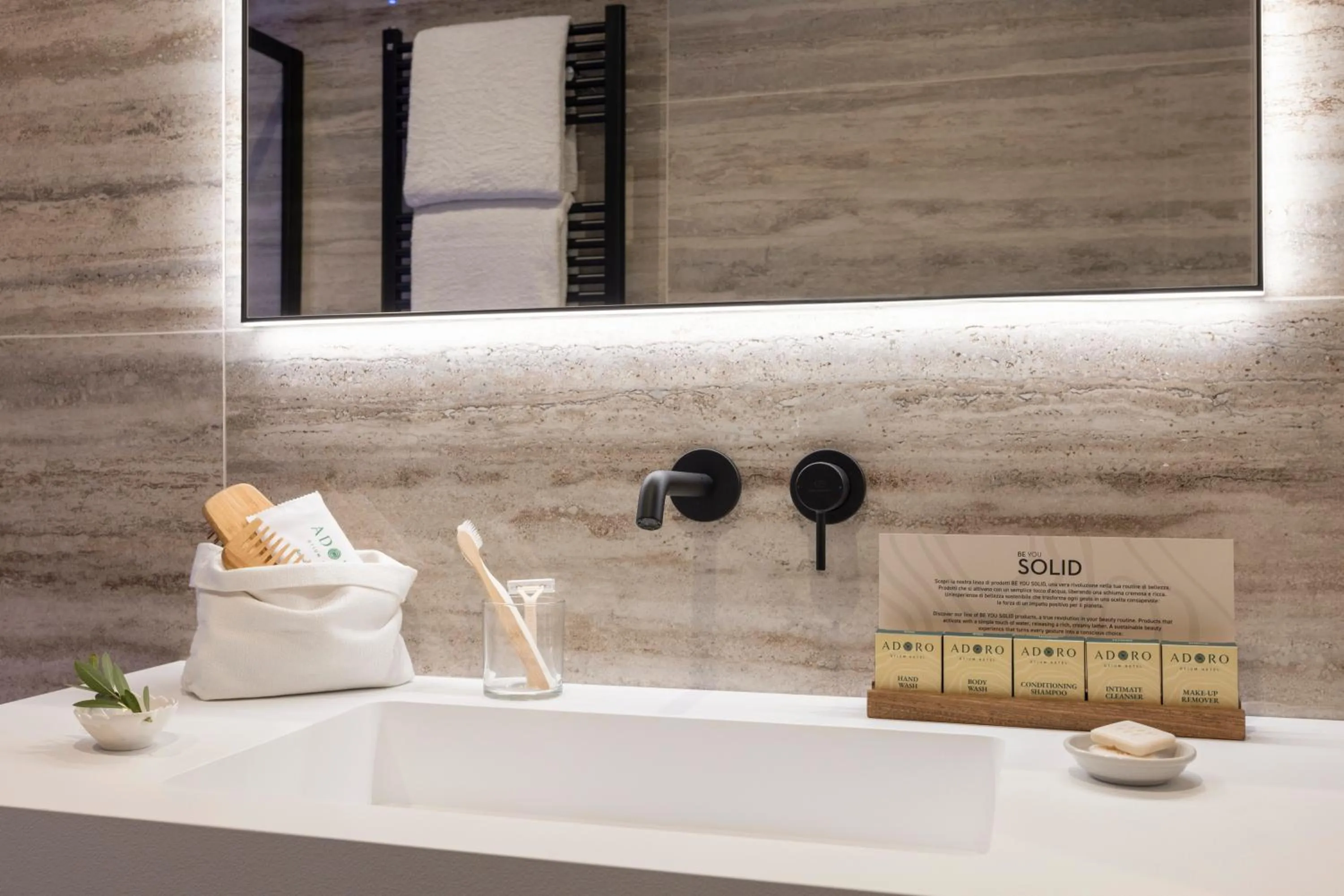 Bathroom in Adoro Hotel