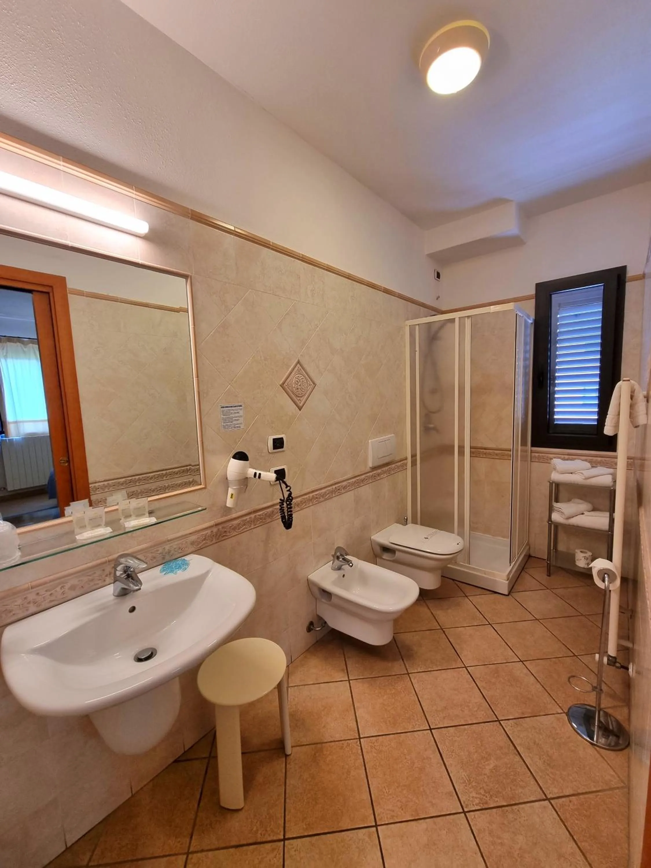 Shower in Hotel Delle Isole