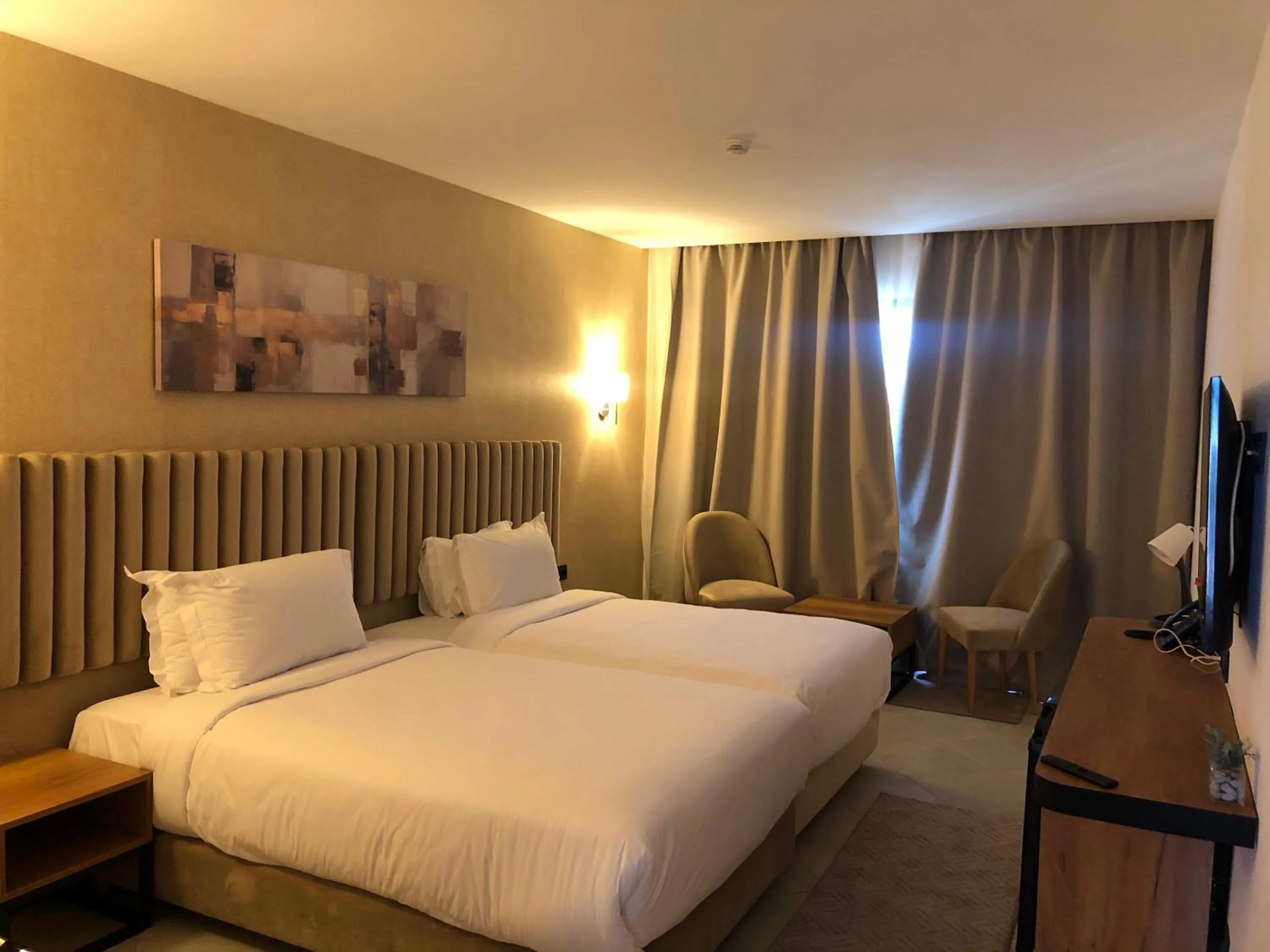 Bed in Hôtel Hariz Son